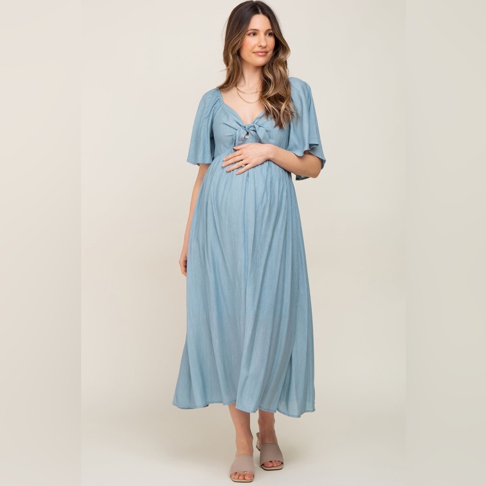 Pinkblush flutter sleeve midi dress nwot